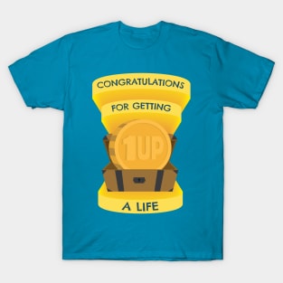 Congratulations for Getting a Life - Coin in Treasure Chest T-Shirt